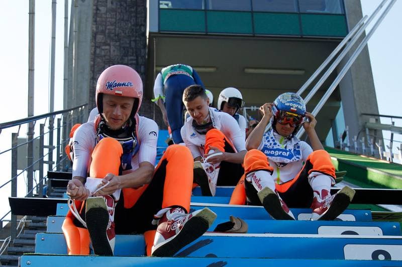 Ski Jumping. Poland national team. Training. 01.09.2016