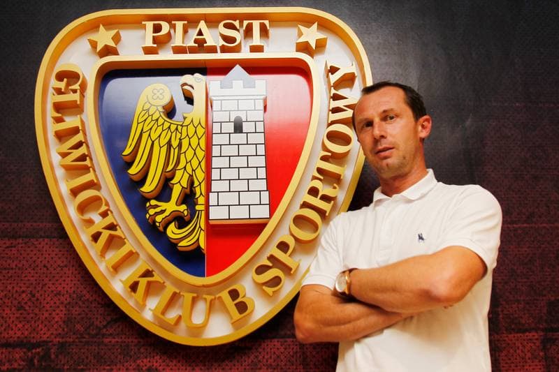 Football. Piast Gliwice. Press Conference. 01.09.2016