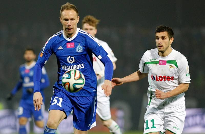 Football. T-Mobile Ekstraklasa. Ruch Chorzow - Lechia Gdansk. 27.02.2015
