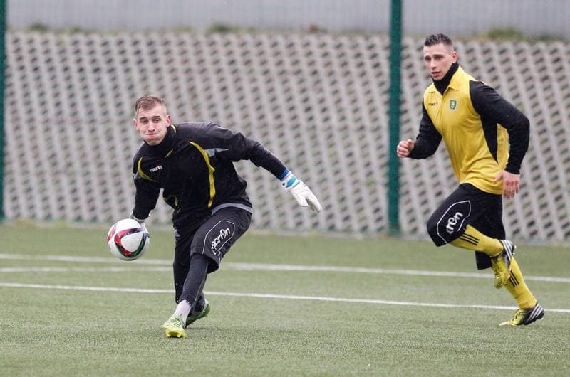 Football. Friendly Match. GKS II Katowice - Unia Kosztowy. 14.03.2015