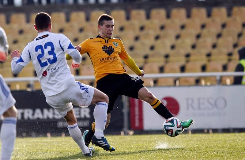 Football. I Liga. Wigry Suwalki - GKS Katowice. 04.04.2015