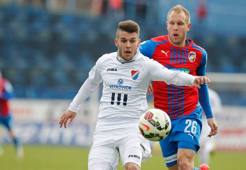 Football. SYNOT Liga. Banik Ostrava - Viktoria Plzen. 05.04.2015