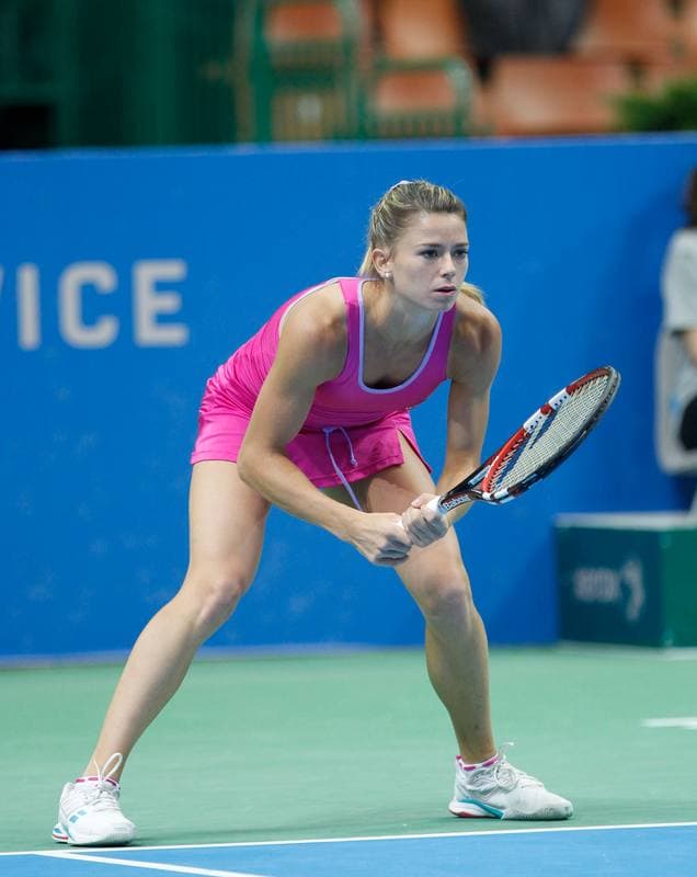 Tennis. Katowice Open 2015. Urszula Radwanska - Elizaveta Kulichkova. 07.04.2015