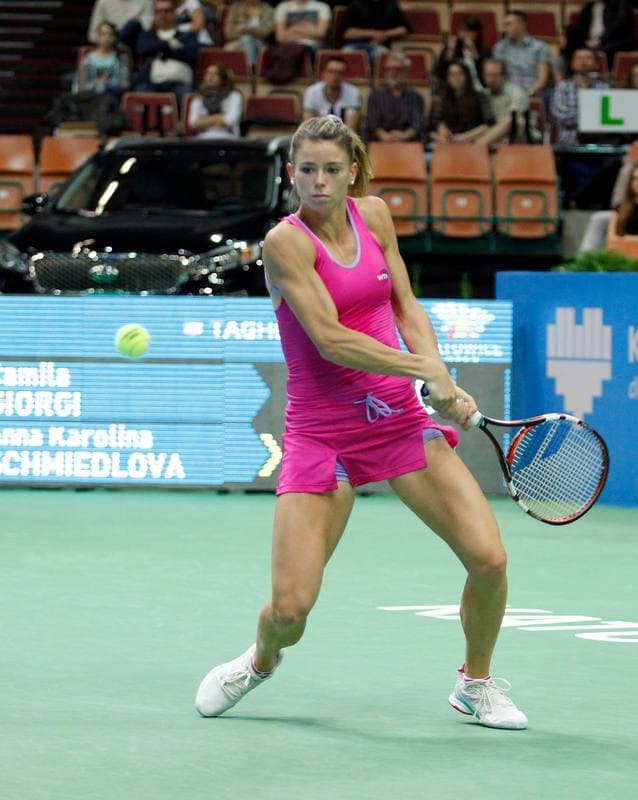 Tennis. Katowice Open 2015. Urszula Radwanska - Elizaveta Kulichkova. 07.04.2015