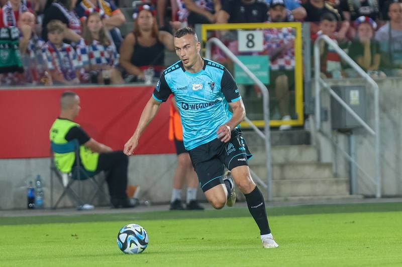 Football. PKO BP Ekstraklasa. Gornik Zabrze - Widzew Lodz. 18.08.2023