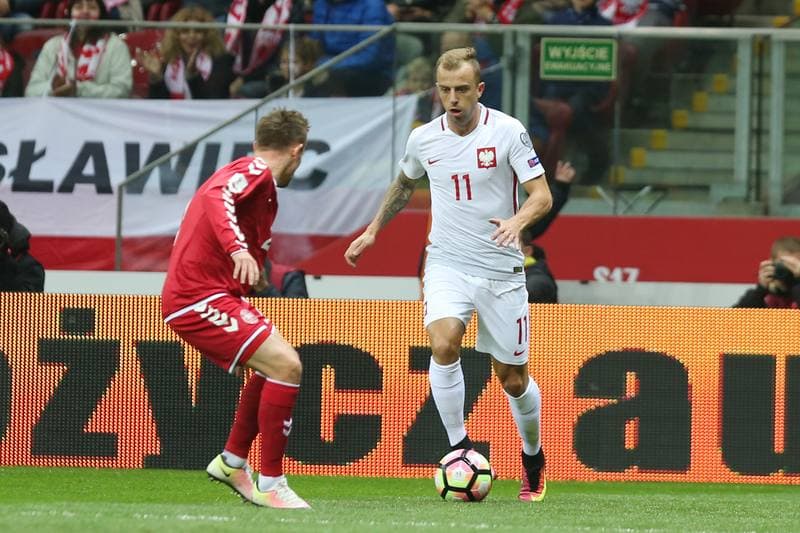 Football. World Cup Qualifiers. Poland - Denmark. 08.10.2016