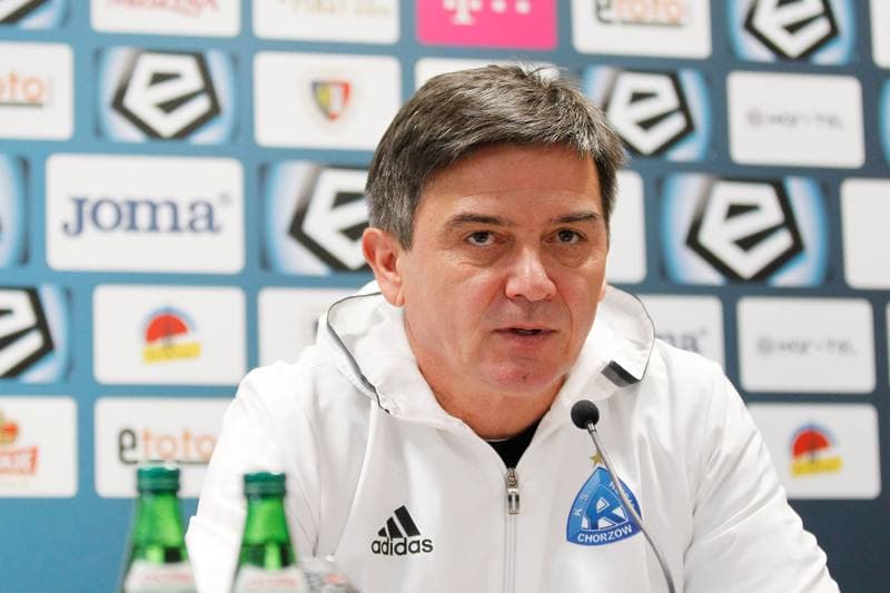Football. Piast Gliwice. Press Conference. 13.10.2016