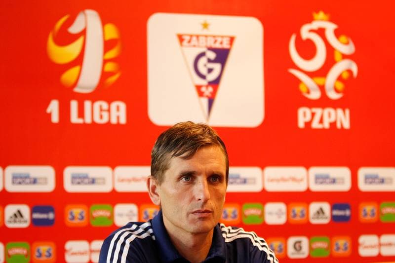 Football. Gornik Zabrze. Press Conference. 14.10.2016