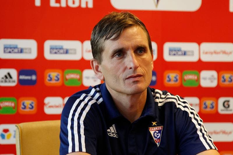 Football. Gornik Zabrze. Press Conference. 14.10.2016