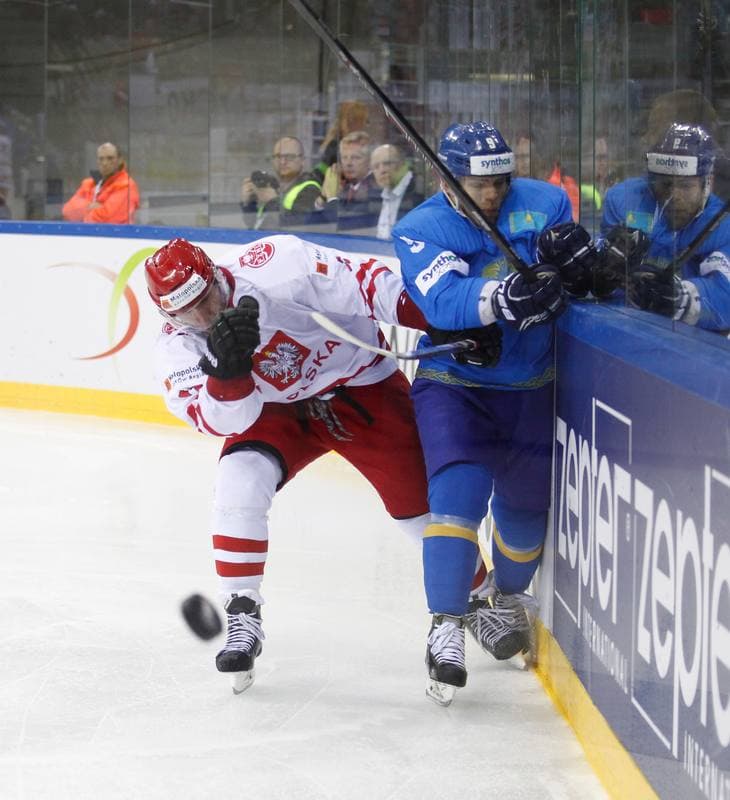 Ice Hockey. IIHF World Championship Division 1A. Poland - Kazakhstan. 23.04.2015