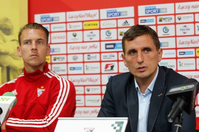 Football. GKS Katowice. Press Conference. 20.10.2016