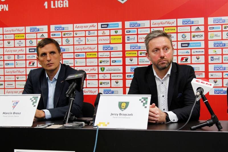 Football. GKS Katowice. Press Conference. 20.10.2016