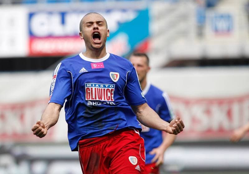 Football. T-Mobile Ekstraklasa. Piast Gliwice - Podbeskidzie Bielsko Biala. 26.04.2015