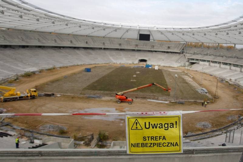 Football. Stadion Slaski. Construction. 24.10.2016