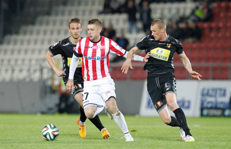 Football. T-Mobile Ekstraklasa. Cracovia Krakow - Korona Kielce. 22.05.2015