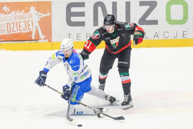 Ice Hockey. Tauron Hokej Liga. Re-Plast Unia Oswiecim - GKS Tychy. 20.10.2023