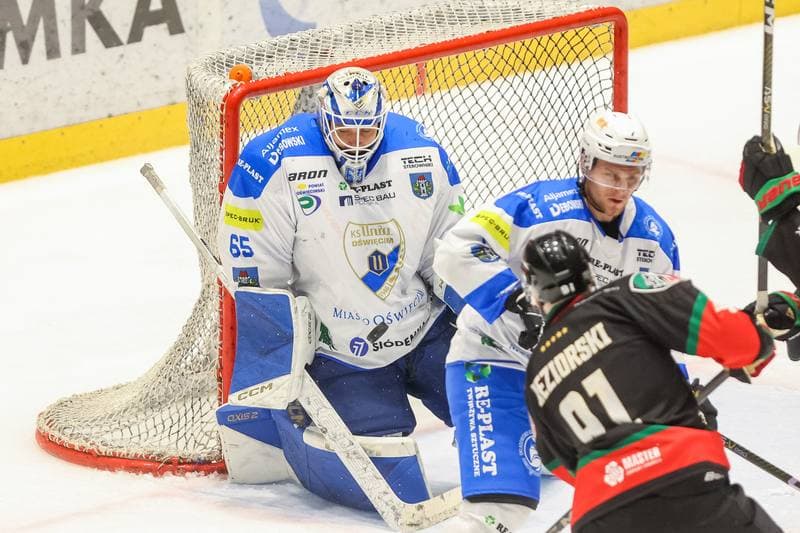 Ice Hockey. Tauron Hokej Liga. Re-Plast Unia Oswiecim - GKS Tychy. 20.10.2023