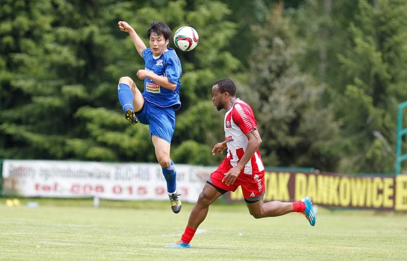 Football. Friendly Match. Podbeskidzie Bielsko Biala - LZS Piotrowka. 24.06.2015