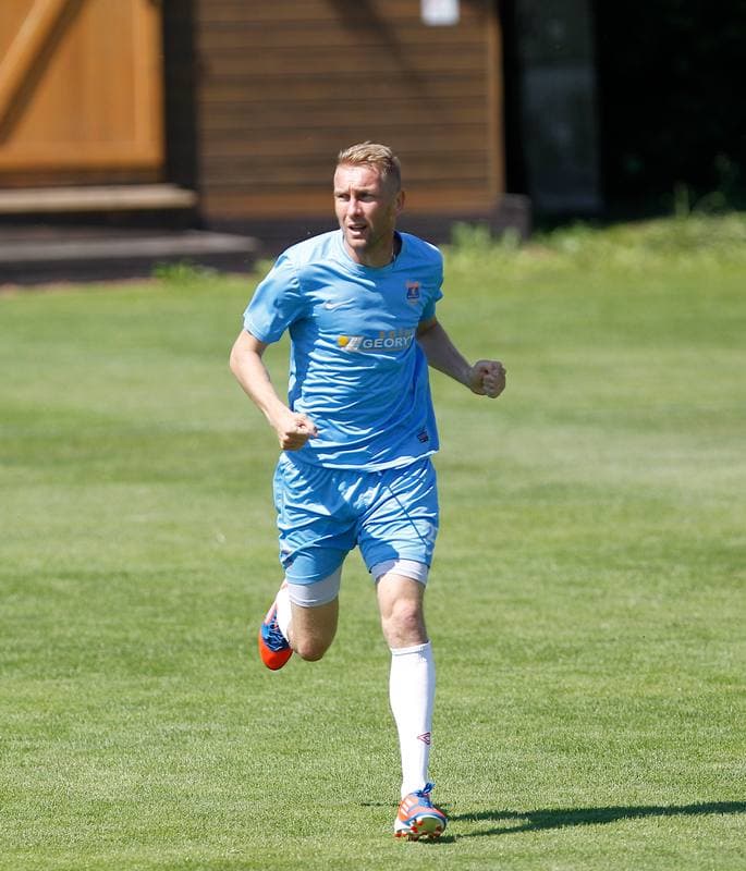 Football. Termalica Bruk-Bet Nieciecza. Training. 03.07.2015