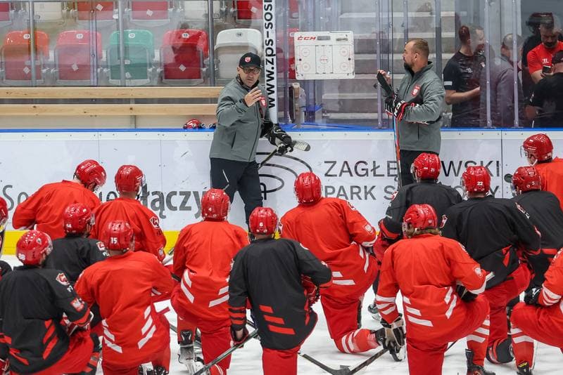 Ice Hockey. Poland national team. Training. 06.11.2023