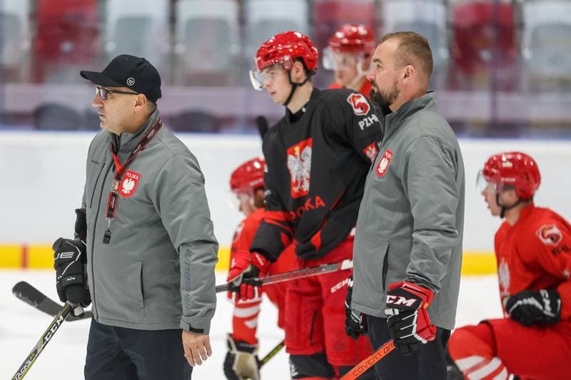 Ice Hockey. Poland national team. Training. 06.11.2023