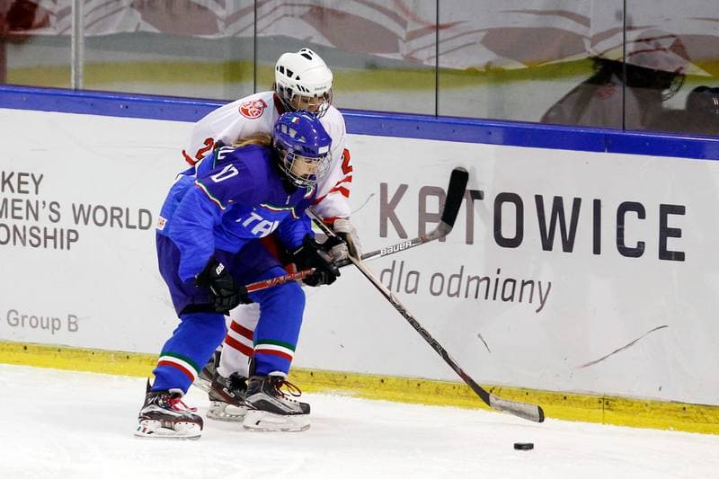 Ice Hockey. U18 Women's World Championship. Poland - Italy. 12.01.2017