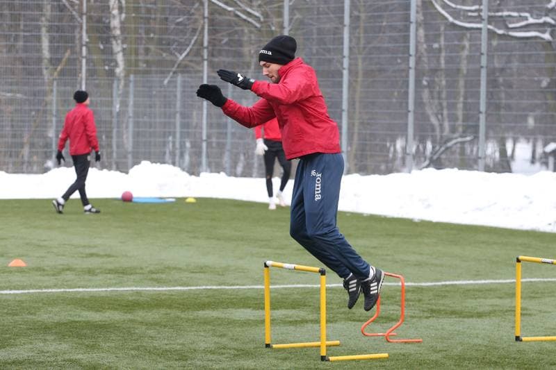 Football. Piast Gliwice. Training. 02.02.2017