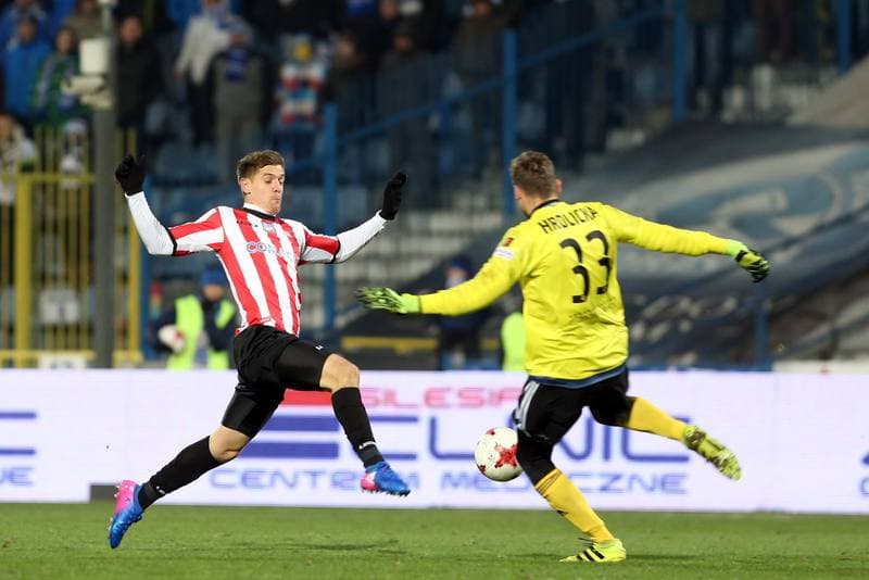 Football. Lotto Ekstraklasa. Ruch Chorzow - Cracovia Krakow. 10.02.2017