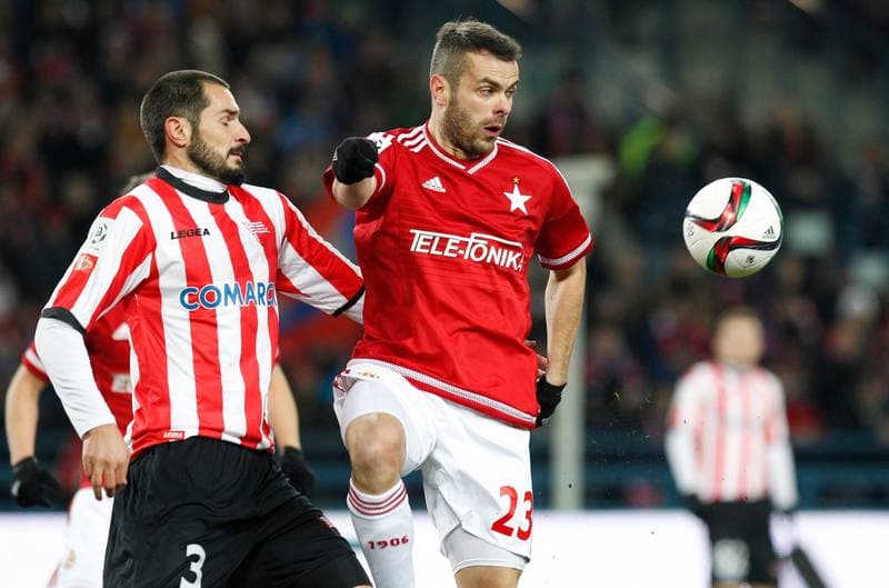 Football. T-Mobile Ekstraklasa. Wisla Krakow - Cracovia Krakow. 23.02.2014