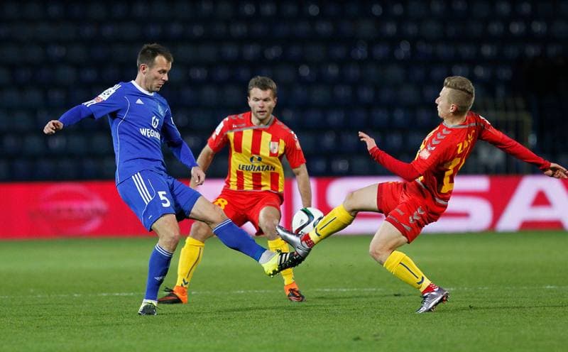 Football. PKO BP Ekstraklasa. Ruch Chorzow - Korona Kielce. 01.12.2015