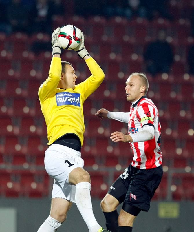 Football. PKO BP Ekstraklasa. Cracovia Krakow - Podbeskidzie Bielsko Biala. 02.12.2015