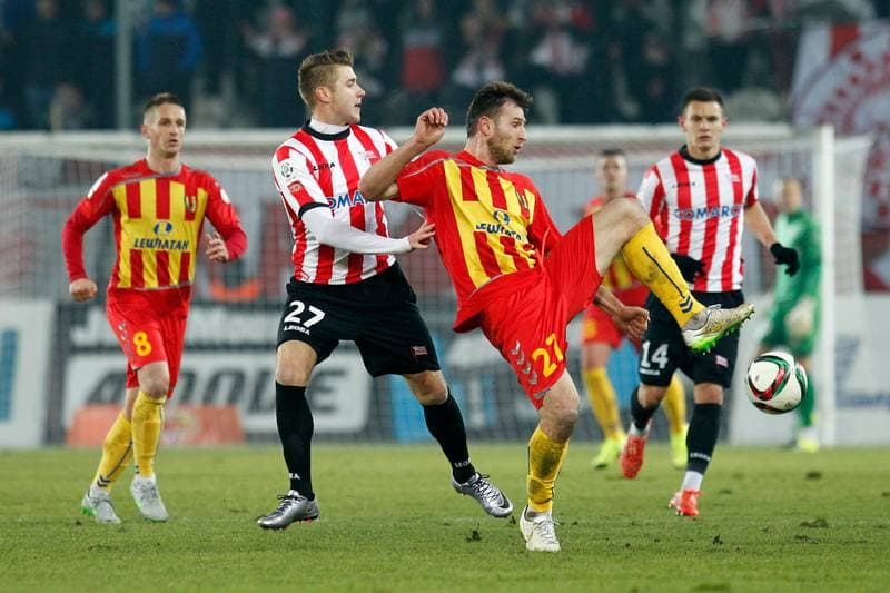 Football. T-Mobile Ekstraklasa. Cracovia Krakow - Korona Kielce. 22.05.2015