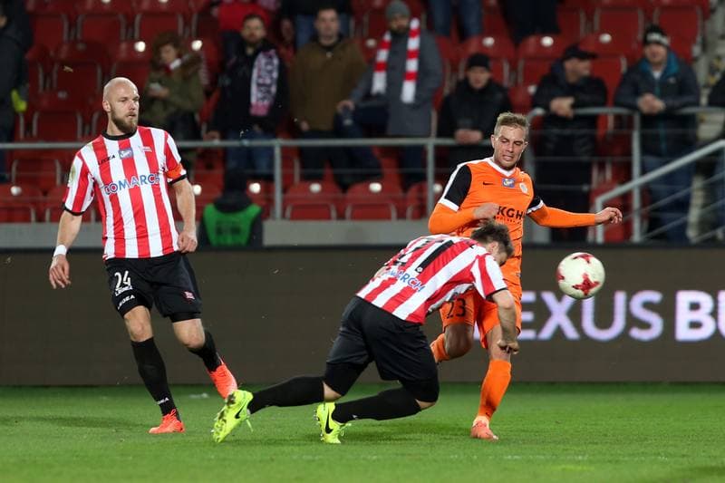 Football. Lotto Ekstraklasa. Cracovia Krakow - Zaglebie Lubin. 13.03.2017
