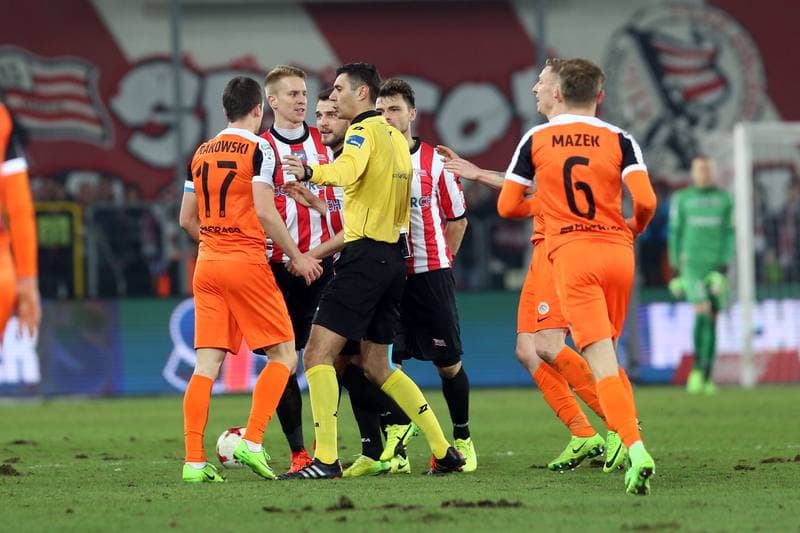 Football. Lotto Ekstraklasa. Cracovia Krakow - Zaglebie Lubin. 13.03.2017