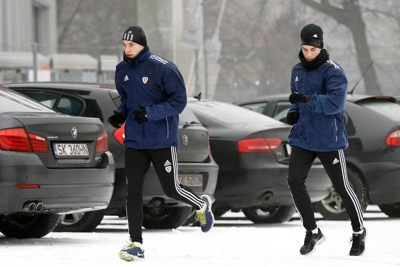 Football. Piast Gliwice. Training. 07.01.2016