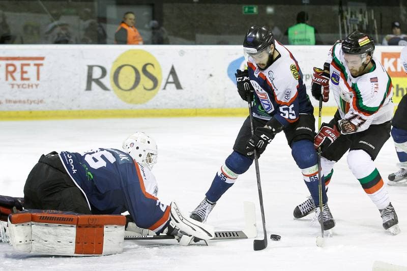Ice Hockey. Polska Hokej Liga. GKS Tychy - Ciarko STS Sanok. 15.01.2016