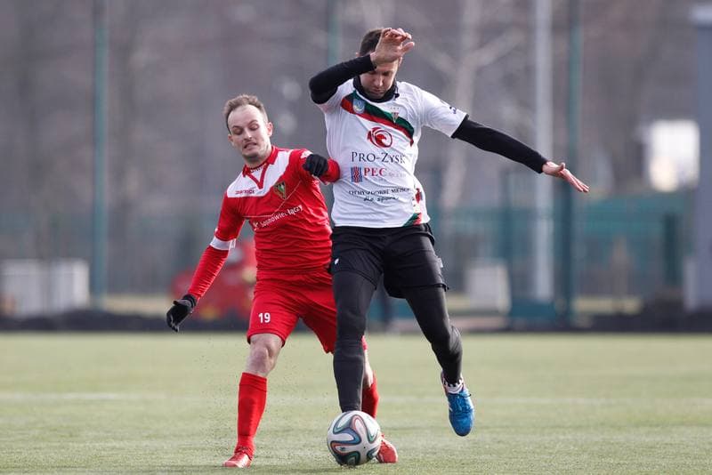 Football. Sparing. Zaglebie Sosnowiec - GKS Tychy. 27.01.2016