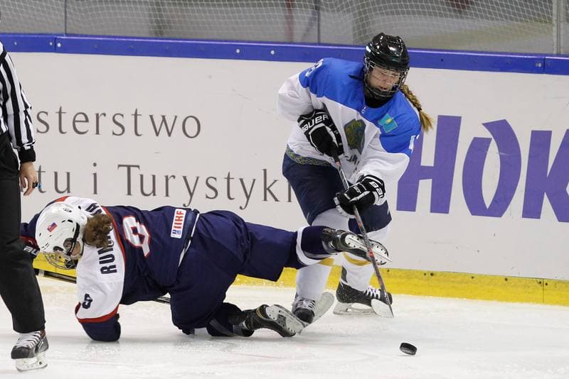 Ice Hockey. Women's World Championship. Kazakhstan - Slovakia. 12.04.2017