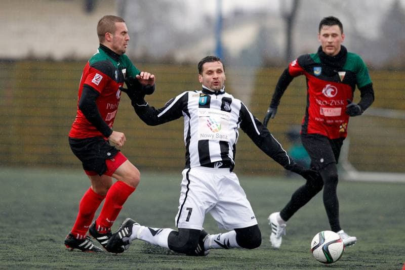 Football. II Liga. GKS Tychy - Sandecja Nowy Sacz. 10.02.2016