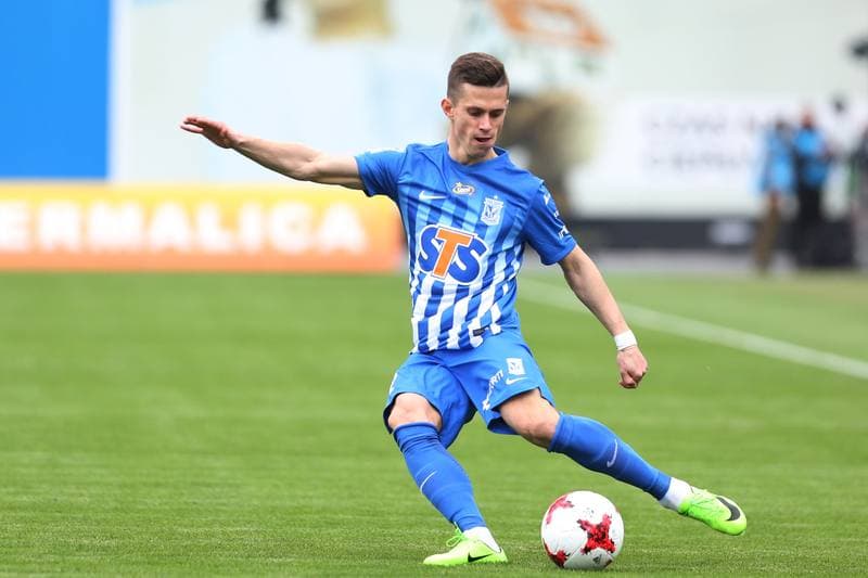 Football. Lotto Ekstraklasa. Bruk-Bet Termalica Nieciecza - Lech Poznan. 07.05.2017