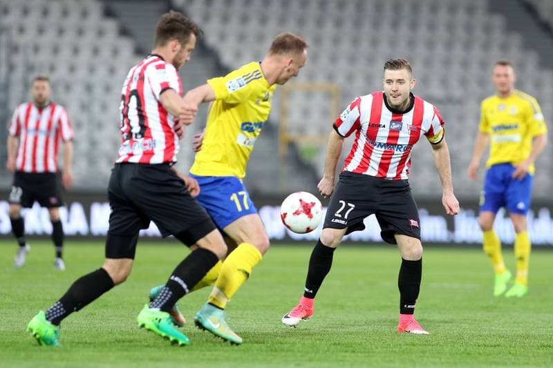 Football. Lotto Ekstraklasa. Cracovia Krakow - Arka Gdynia. 08.05.2017