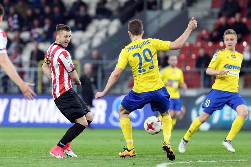 Football. Lotto Ekstraklasa. Cracovia Krakow - Arka Gdynia. 08.05.2017