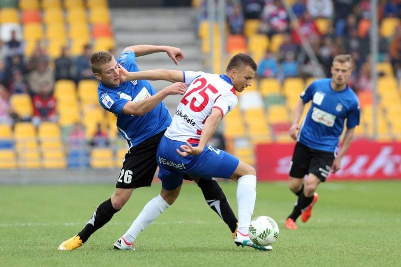 Football. Nice I Liga. Podbeskidzie Bielsko-Biala - Sandecja Nowy Sacz. 20.05.2017