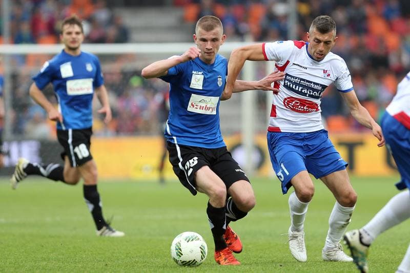 Football. Nice I Liga. Podbeskidzie Bielsko-Biala - Sandecja Nowy Sacz. 20.05.2017