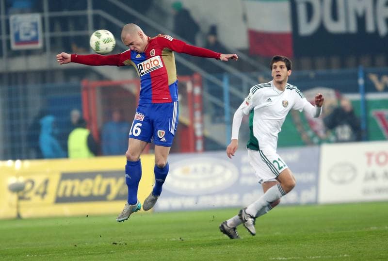 Football. PKO BP Ekstraklasa. Piast Gliwice - Slask Wroclaw. 08.03.2016