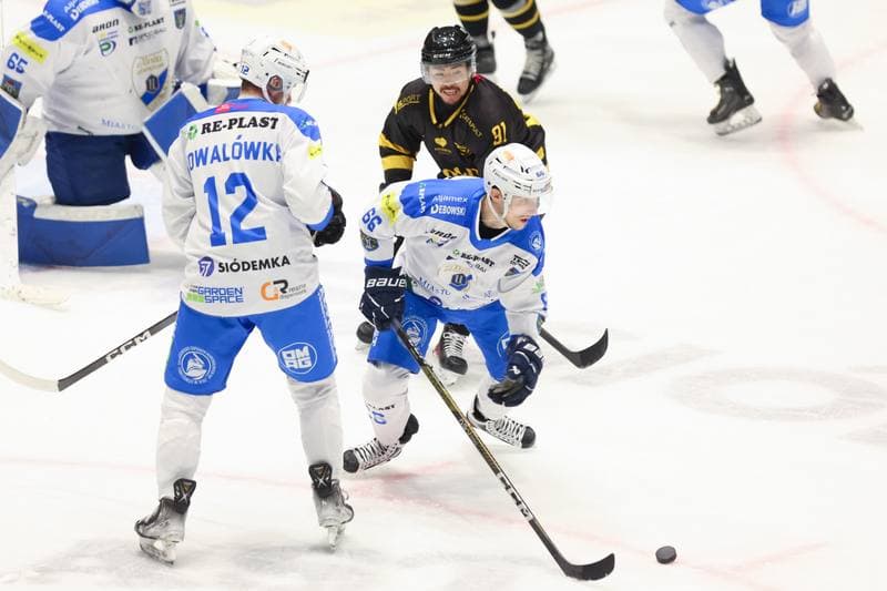 Ice Hockey. Tauron Hokej Liga. Re-Plast Unia Oswiecim - GKS Katowice. 01.02.2024