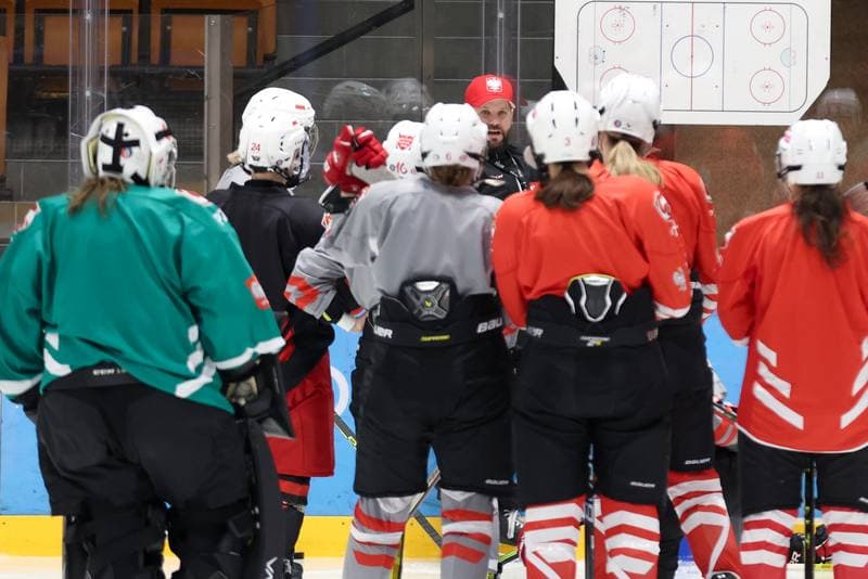 Ice Hockey. Poland national team. Training. 05.02.2024