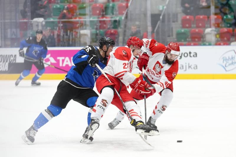 Ice Hockey. Olympic Qualification. Poland - Estonia. 08.02.2024