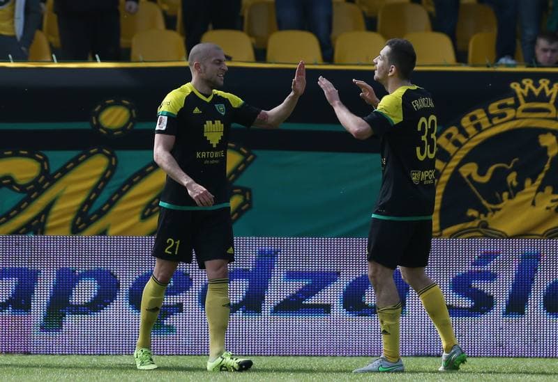 Football. I Liga. GKS Katowice - GKS Belchatow. 03.04.2016