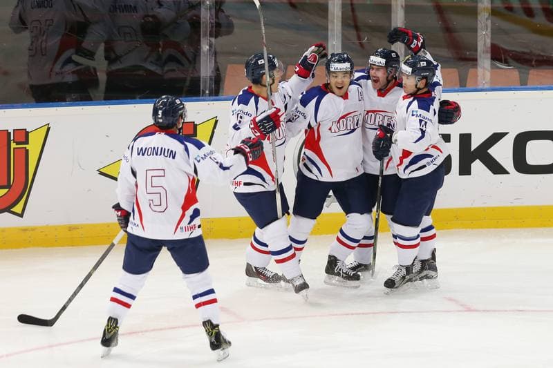 Ice Hockey. World Championship Division 1A. Poland - Korea. 24.04.2016